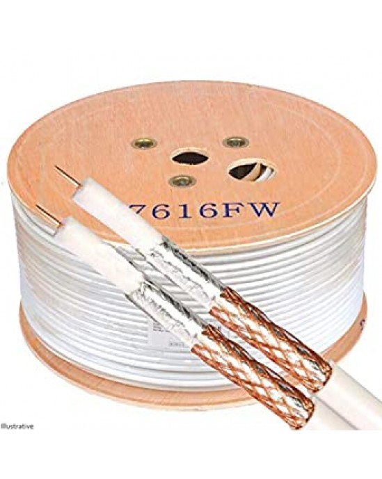 125m Twin Satellite Cable Black or White