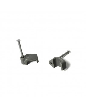 2.5mm Grey Twin & Earth Cable Clips (10x5mm)