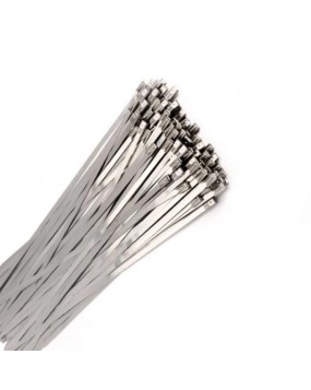 100x Stainless Steel Cable Ties (360 x 4.6mm)
