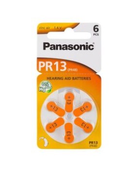 Panasonic PR-312 Hearing Aid Batteries - 6