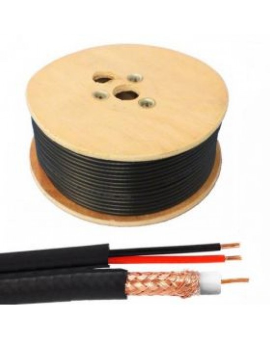 200m RG59 + Power Cable (Wooden Drum)