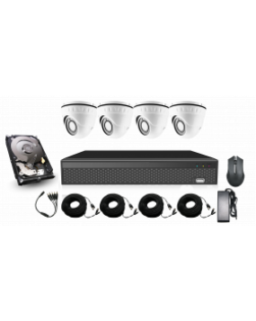 Revez 4 Channel CCTV Kit (4 x 2MP Cameras + 1TB HDD)