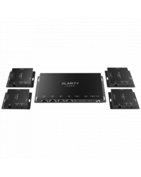 4 Way 55m POE HDMI over CAT Extender - Klarity K55 4POE