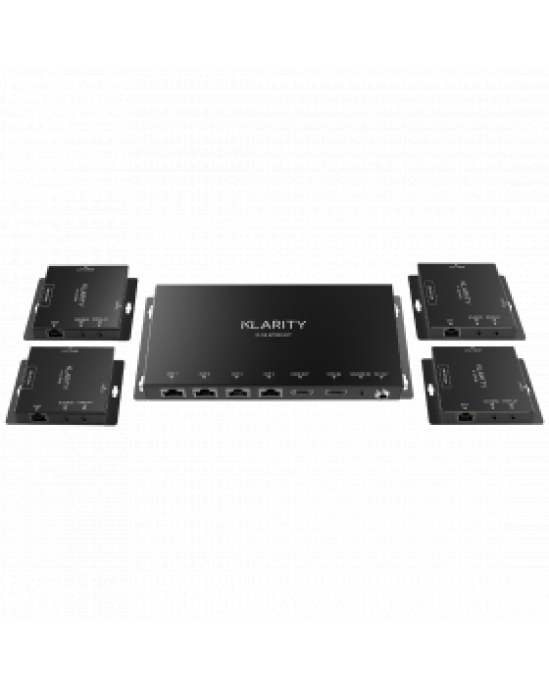 4 Way 55m POE HDMI over CAT Extender - Klarity K55 4POE