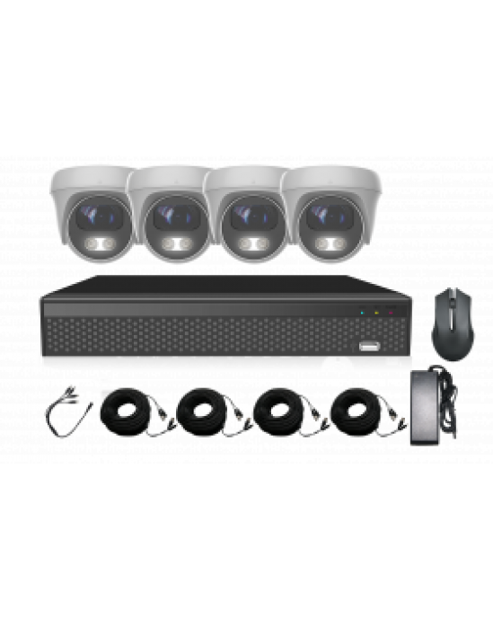 Revez 4K COLOURPAL HD 4 Camera CCTV Kit