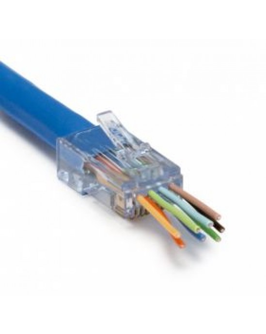 Easy Push Through CAT6 RJ45 Ethernet Connector (1)