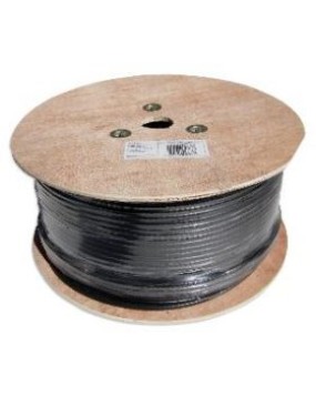 Black Twin RG6 Satellite Cable (125m)