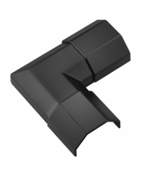 Aluminium Trunking Right Angle - 33mm - Black