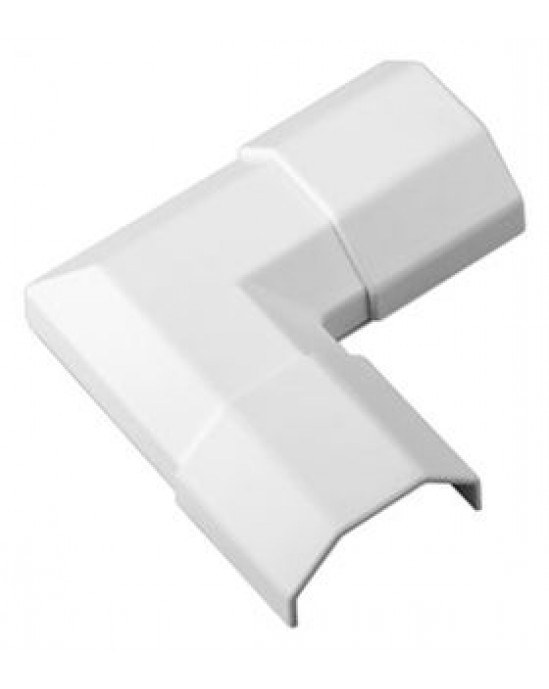 Aluminium Trunking Right Angle - 33mm - White