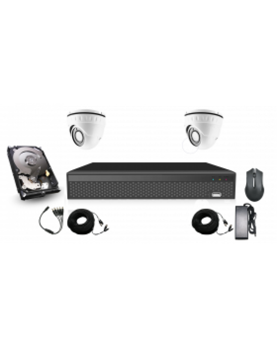 Revez 2 Camera Complete HD CCTV Kit