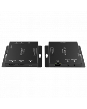 Klarity HDMI Extender Over Single CAT5/6 PoE with IR Control and HDMI Loop-Through