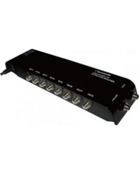 Technomate 8 Way TV Amplifier with Bypass (F-Type)