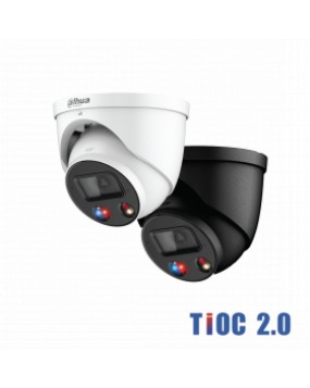 Dahua IP 5MP TiOC 2.0 IR & LED Dome 2.8mm Dual Illumination 30m Black