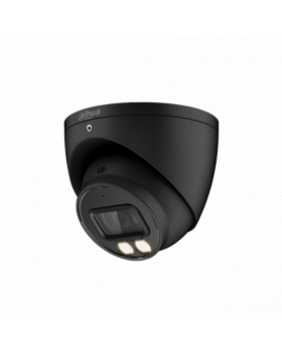 Dahua HDCVI 5MP Full Colour LED Dome Camera 2.8mm 40m LED Built in Mic Black