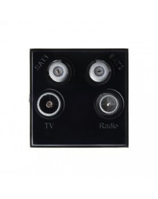 TV, Twin Satellite & Radio Module Black