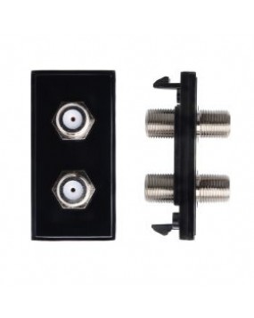 Twin F to F Connector Module Black