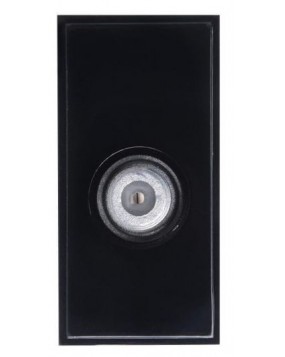 Single F Connector Module Black