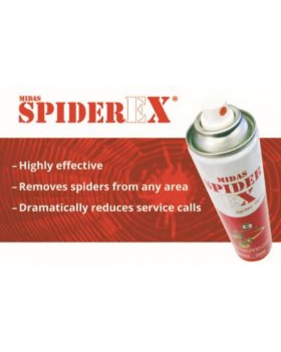 Midas Spiderex Spray - Keep spiders off your CCTV Cameras