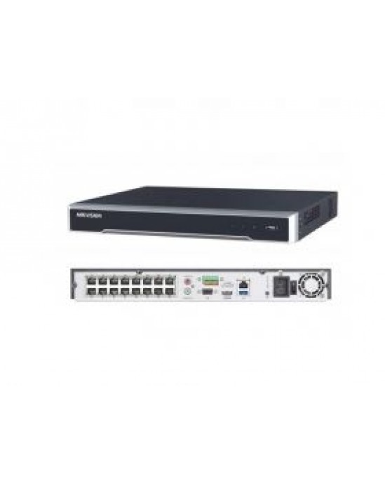 Hikvision 16CH POE NVR 4K upto 8MP 1U DS-7616NI-K2/16P