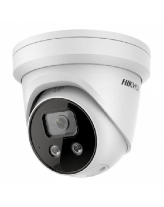 Hikvision IP 8MP 4K ACUSENSE Turret Camera 2.8mm / Strobe Light & Audible Warning