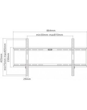 TV Wall Mount Flat 43-100