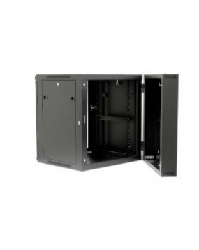 Revez Hinged Swing Out Data Wall Cabinet 600mm Width Assembled (6U-22U)