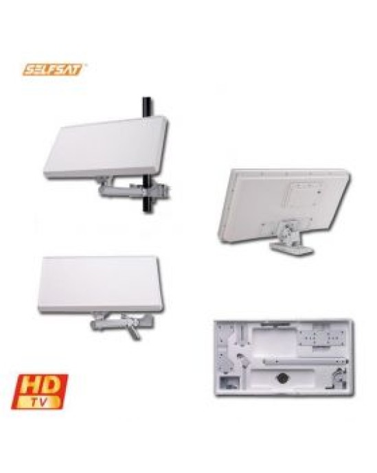 SelfSat H30D Flat Panel Satellite Dish (Single Output)