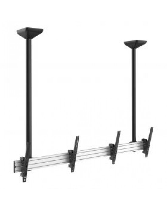 Revez Dual Screen Ceiling Mount with Extended Pole for 45-55