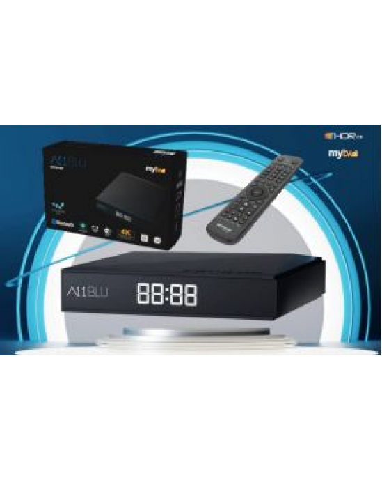 Amiko A11 BLU OTT 4K Digital Media Player with Bluetooth Remote