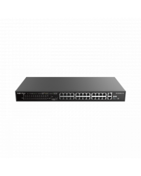 Reyee 24 Port 100Mbps PoE+ Switch 24 Ports PoE + 1 GBE + 1 SFP Port, 180W