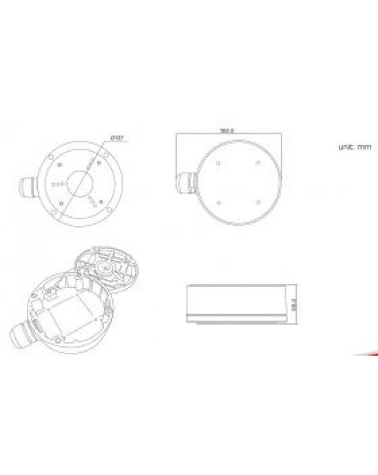 HiLook Junction Box HIA-J103 (GREY)