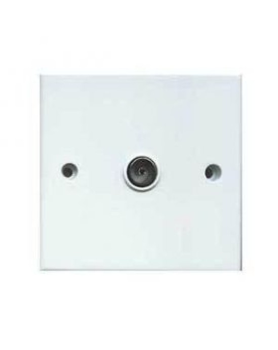 Single Coaxial Wall Plate (Isolated)