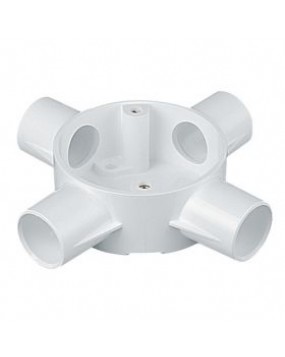 20mm Round Conduit 4-Way Box