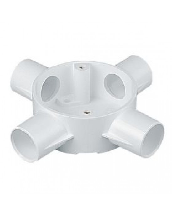 20mm Round Conduit 4-Way Box