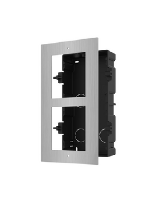 Hikvision 2 Module Frame & Back Box Stainless