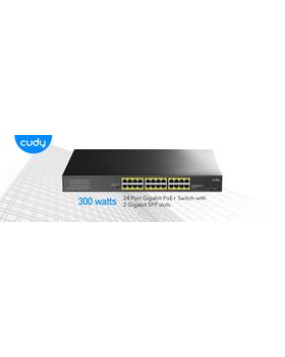 Cudy 24 Port Gigabit PoE Switch + 2 SFP 300W