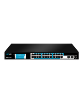 Netvio 24 Port GB PoE Network Switch - Plug & Play for AVoIP System