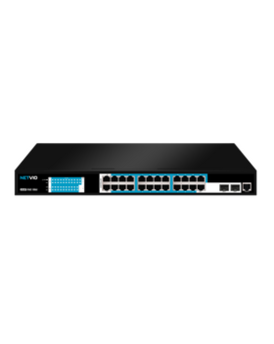 Netvio 24 Port GB PoE Network Switch - Plug & Play for AVoIP System