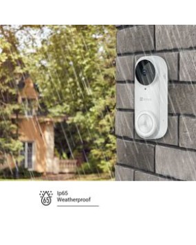 EZVIZ DB2 - Battery Powered WiFi Doorbell Kit with Chime 3MP 2K