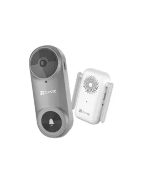 EZVIZ DB2 - Battery Powered WiFi Doorbell Kit with Chime 3MP 2K Grey