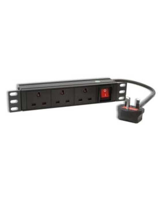 10" 3 Way PDU 13 Amp