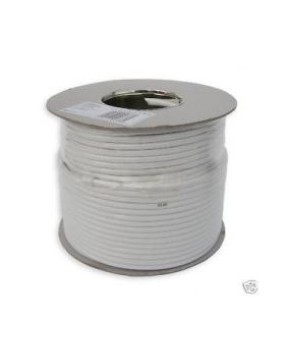 White RG6 Satellite Cable (100m)