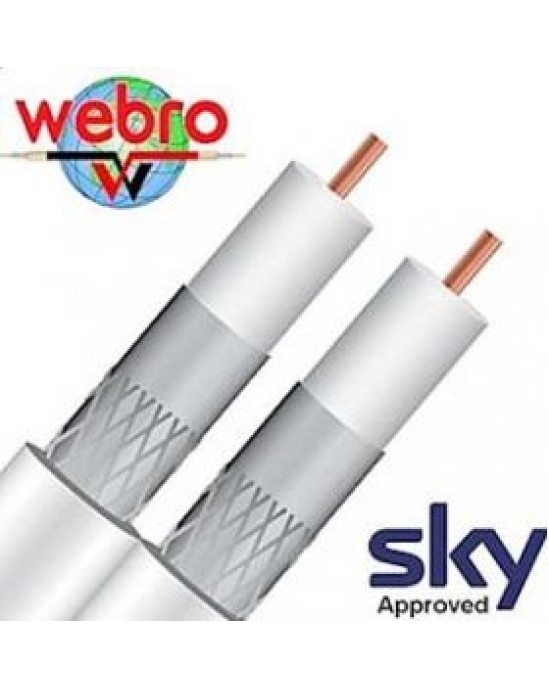 Webro CAI Approved White Micro Shotgun Cable (1m)