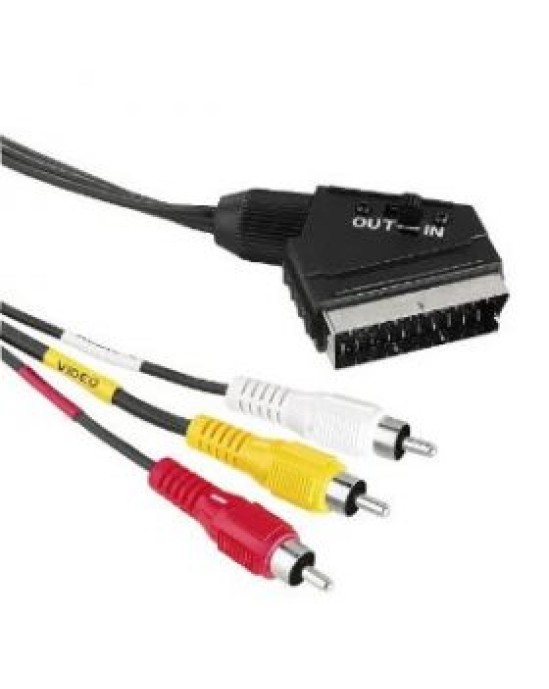 Scart to RCA Lead Switchable (1.5m)