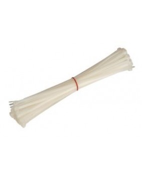 White 300mm x 4.6mm Cable Ties (100 Pack)