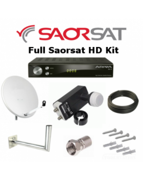 Full Saorsat Dish Kit Including HD Receiver