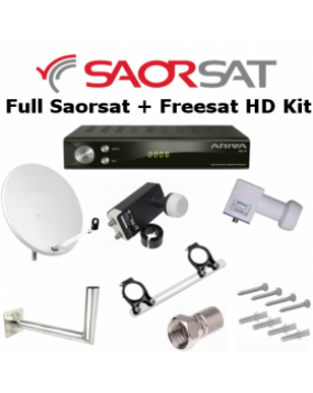 Full Saorsat & Freesat Kit Including HD Receiver