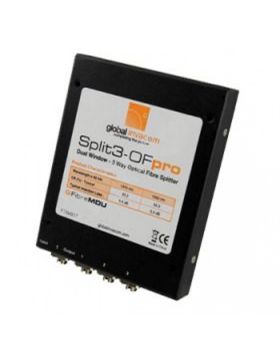 Global Split3-OF Pro 3 Way Optical Fibre Splitter