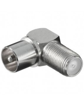 Coaxial Male Plug to F Female Jack Adapter 90 Degree (1)