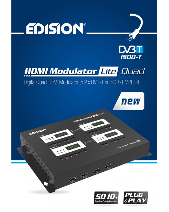 HDMI Modulator Lite QUAD (2x DVB-T Outputs)
